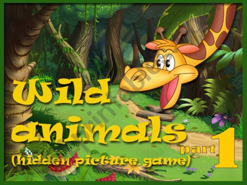 Wild Animals  Hidden Picture Game Part 1 (2)