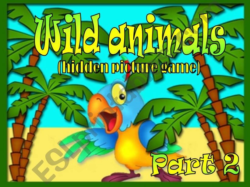 Wild animals  Hidden Picture Game Part 2 (2)