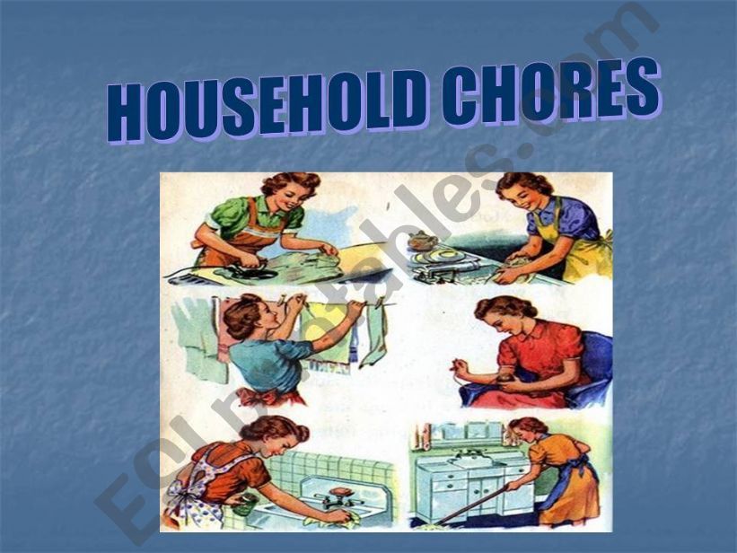 HOUSEHOLD CHORES powerpoint
