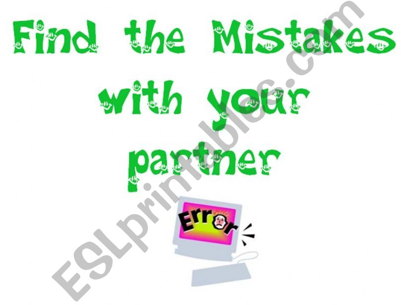 find the mistake II powerpoint