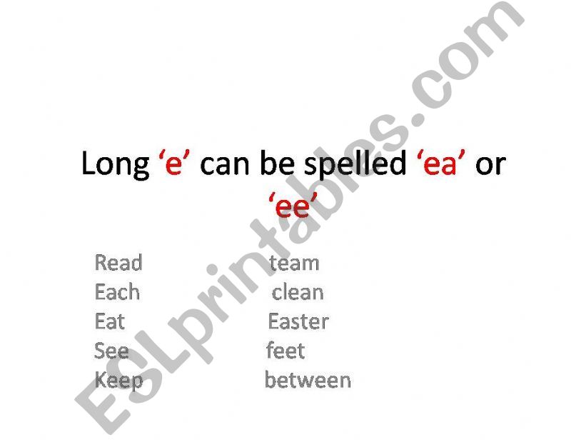 long vowels powerpoint