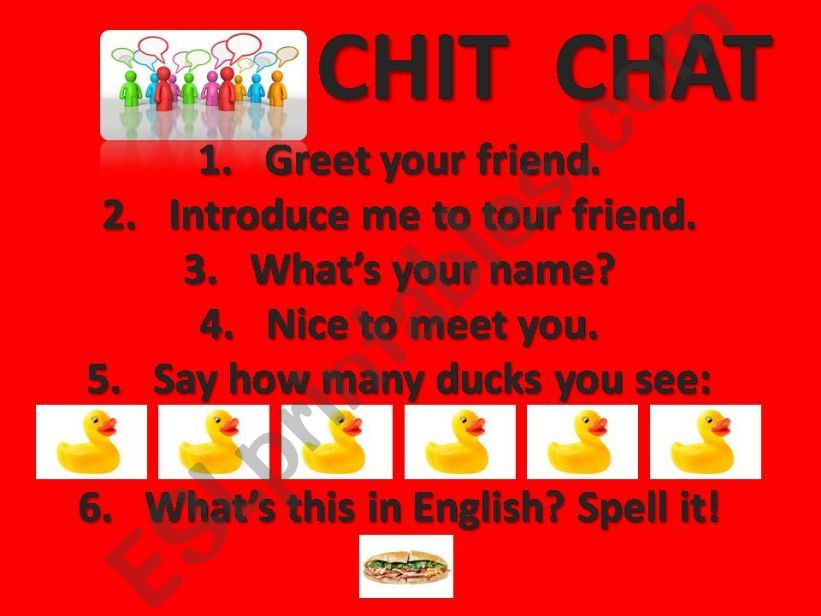 Chit Chat 1b powerpoint