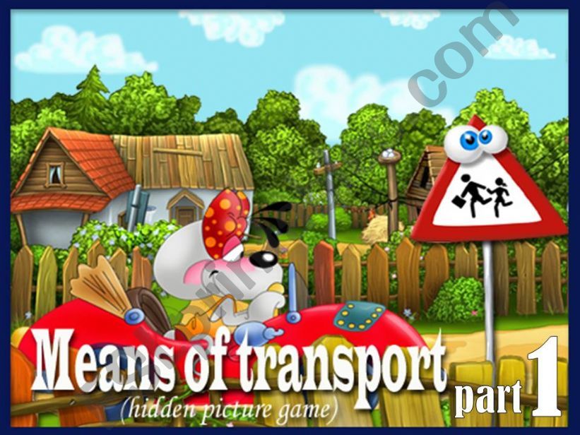 Means of Transport - Hidden Picture Game PART 1 (2)