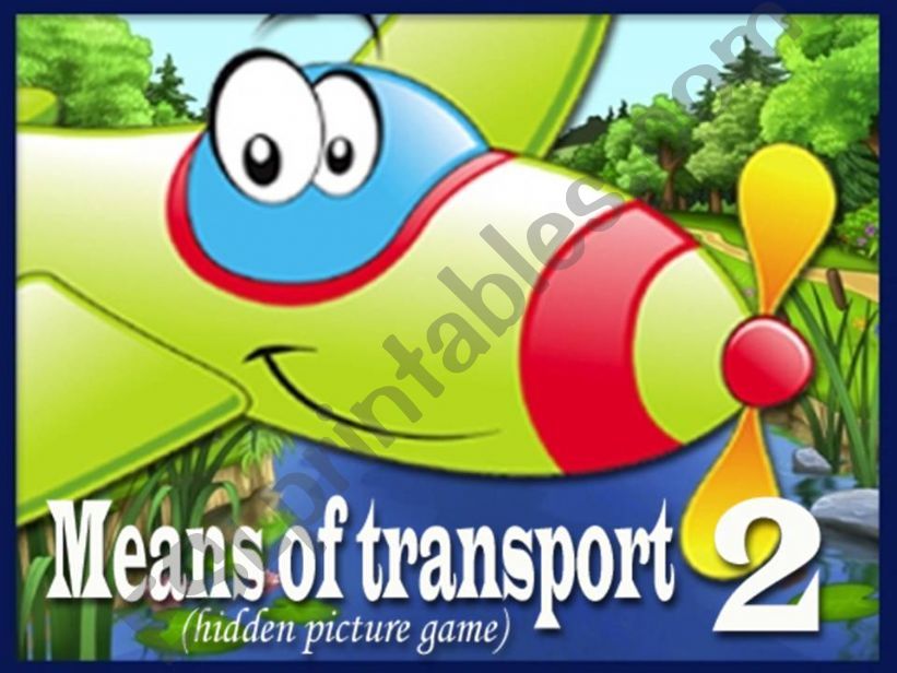 Means of Transport - Hidden Picture Game PART 2 (2)