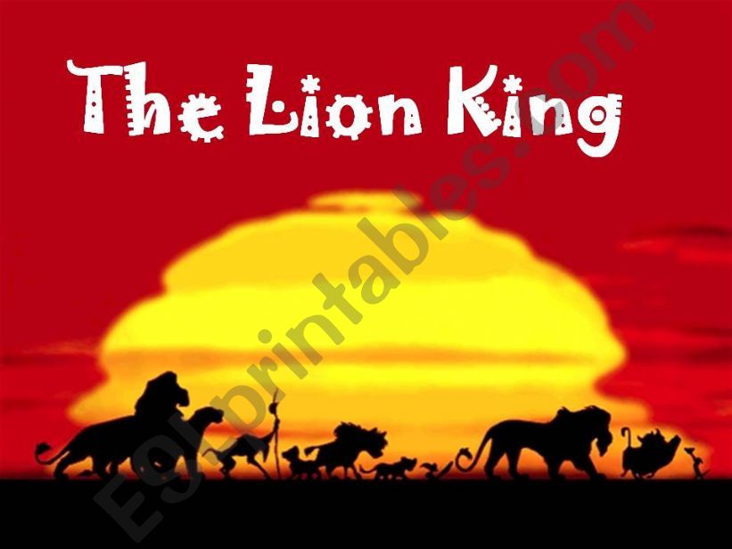 The Lion King History powerpoint