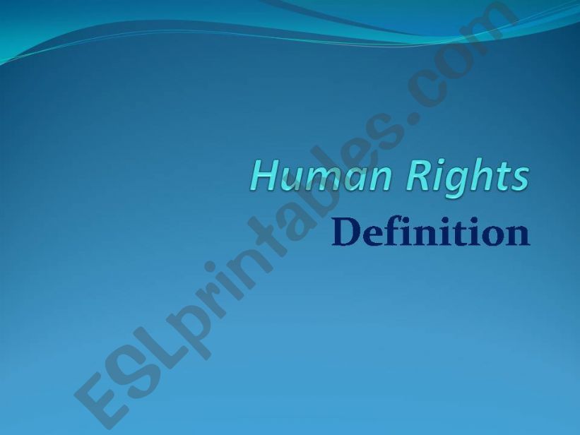 Human Rights powerpoint