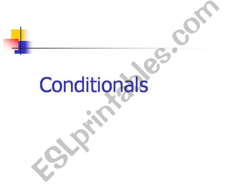 Conditionals powerpoint