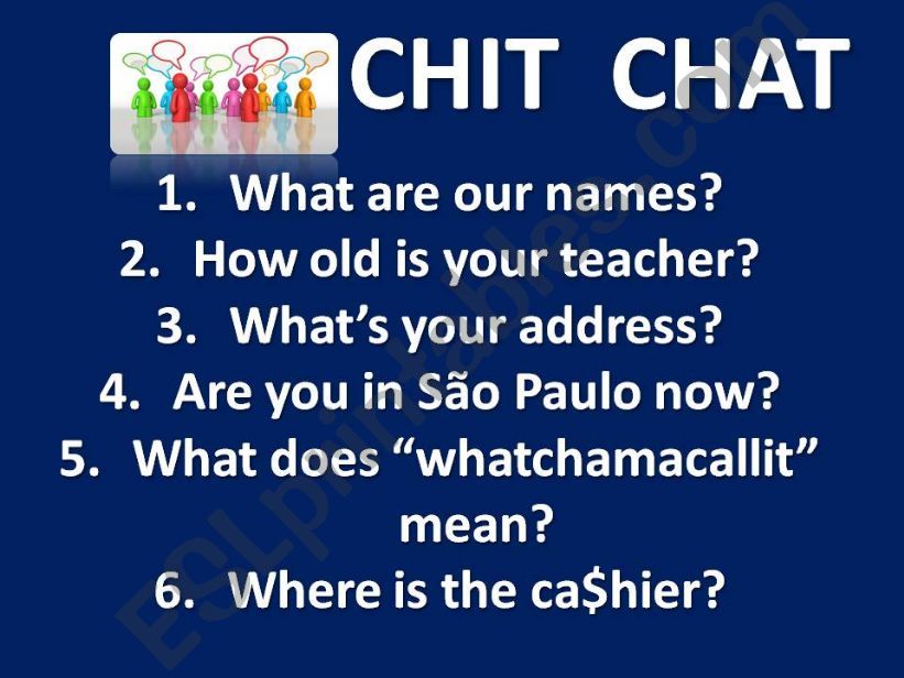 Chit Chat 3b powerpoint
