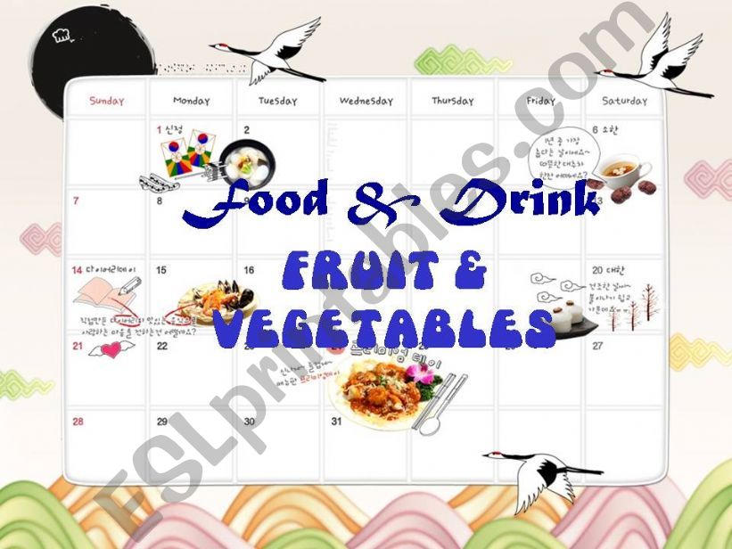 fruit and vegetables powerpoint