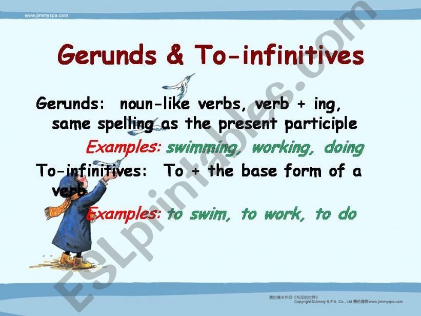 Gerunds & To- infinitives powerpoint