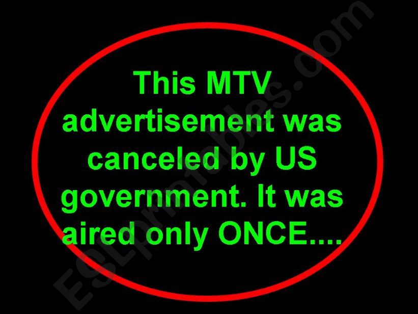 BANNED MTV AD powerpoint