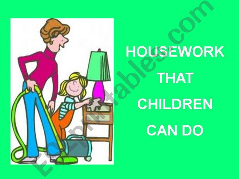 Housework that children can do