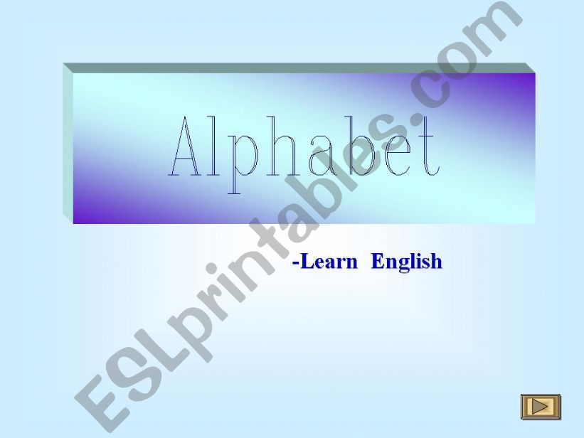 Learn alphabet powerpoint