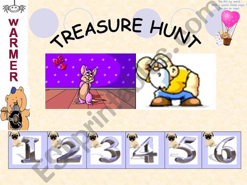 TREASURE HUNT GAME  powerpoint