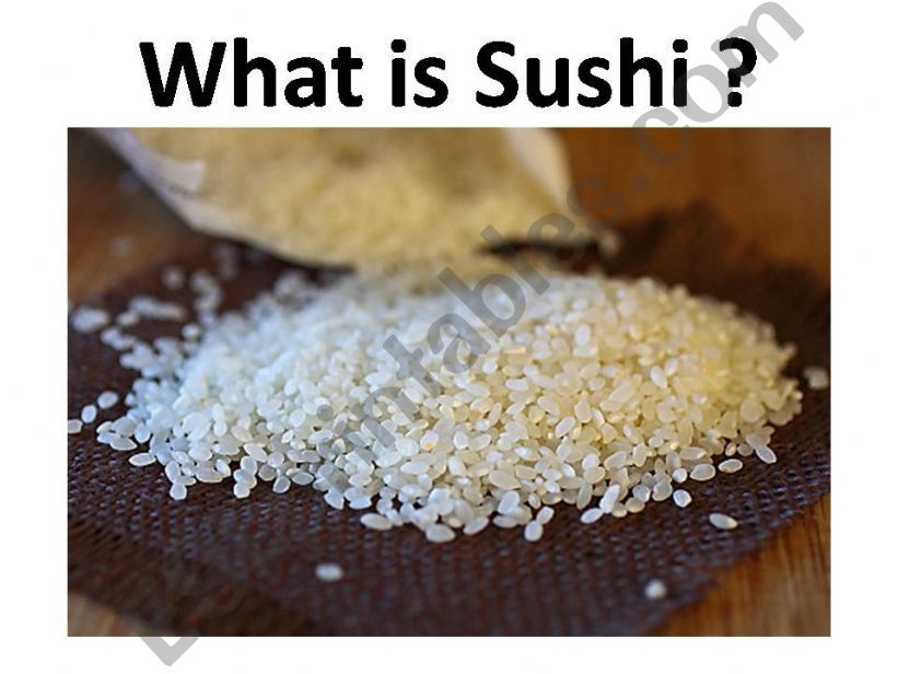 Sushi Types Quiz powerpoint