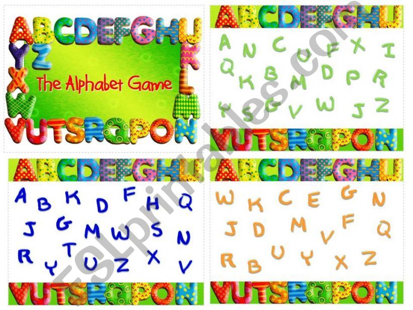 Flashcards:  Alphabet Game - Places in the City