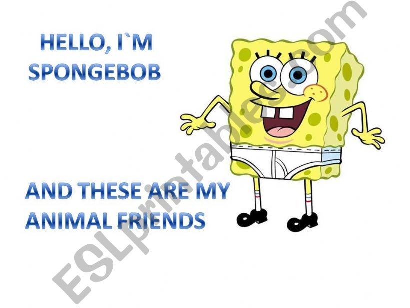 SpongeBobs animal friends powerpoint