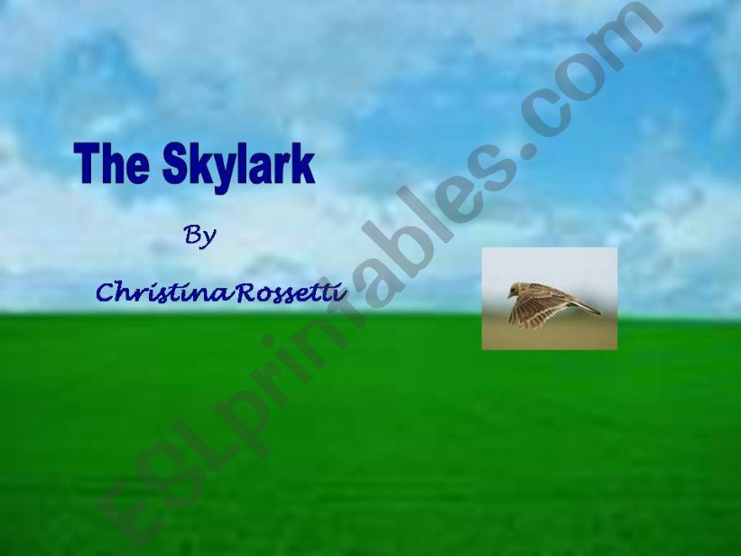 The Skylark by Christina Rossetti