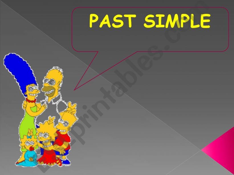 Simple past with the simpsons powerpoint