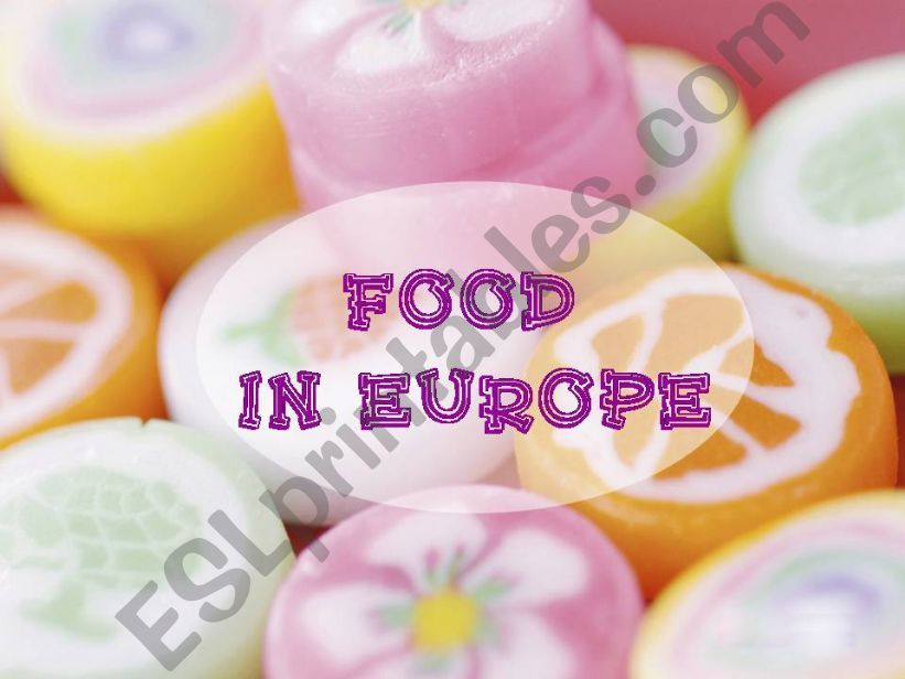 food in europe powerpoint