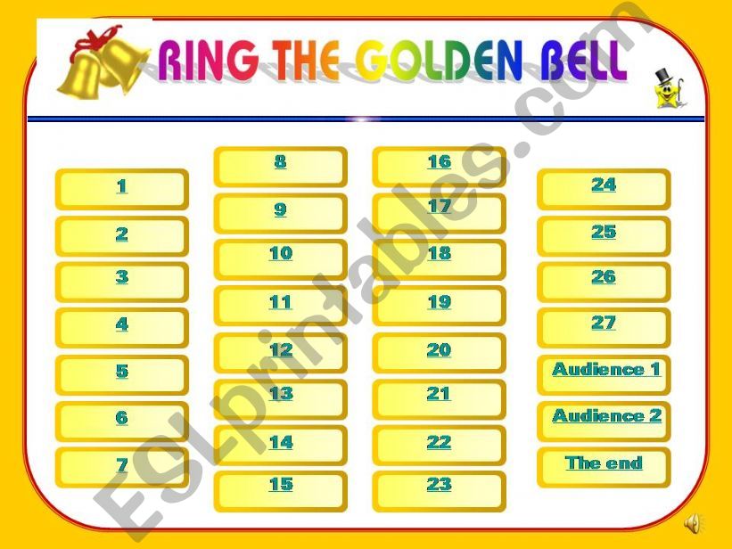 Ring The Golden Bell Game (1/2)