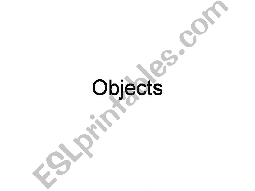 Object of a house powerpoint