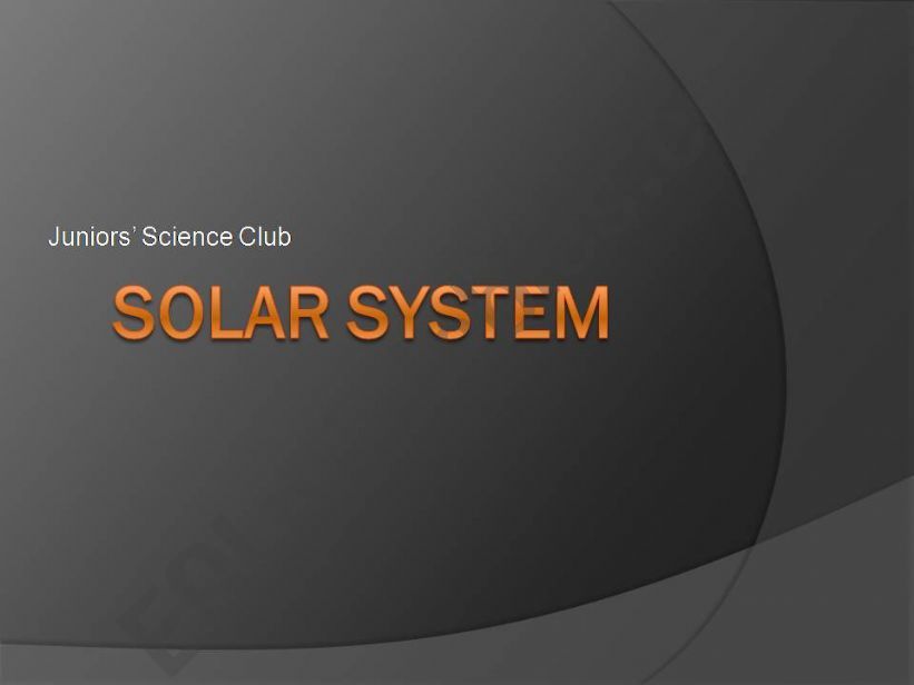 Solar System Part 1 powerpoint