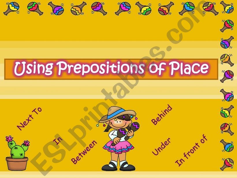 Using Prepositions of Place powerpoint