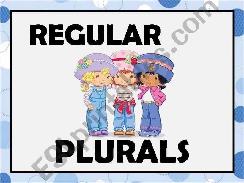 REGULAR PLURALS powerpoint