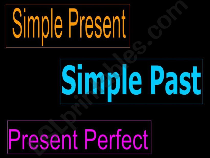 PRESENT-PAST AND PRESENT PERFECT