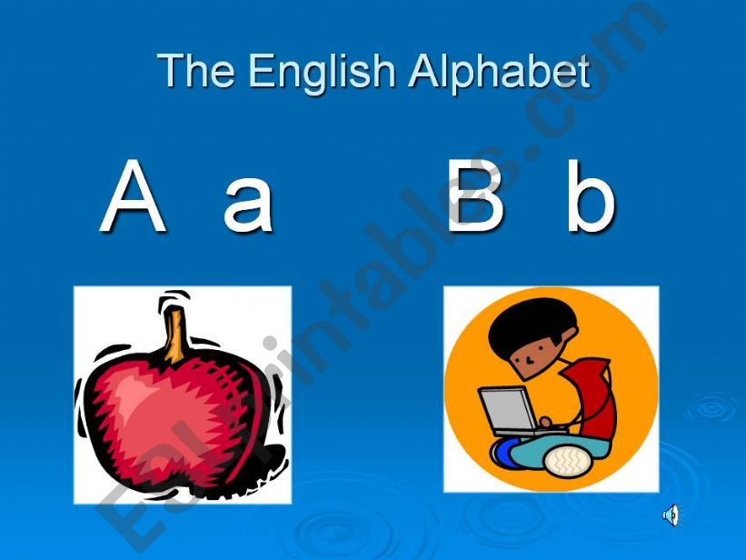 Alphabets with images powerpoint