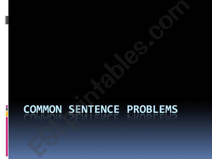 common sentence problem (part 3)