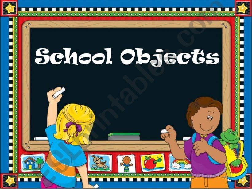 SCHOOL OBJECTS powerpoint