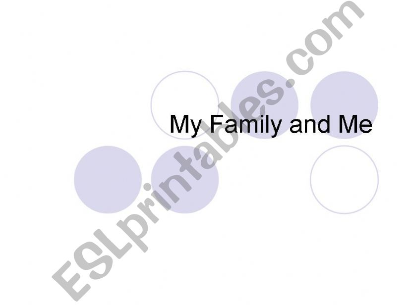 My Family powerpoint