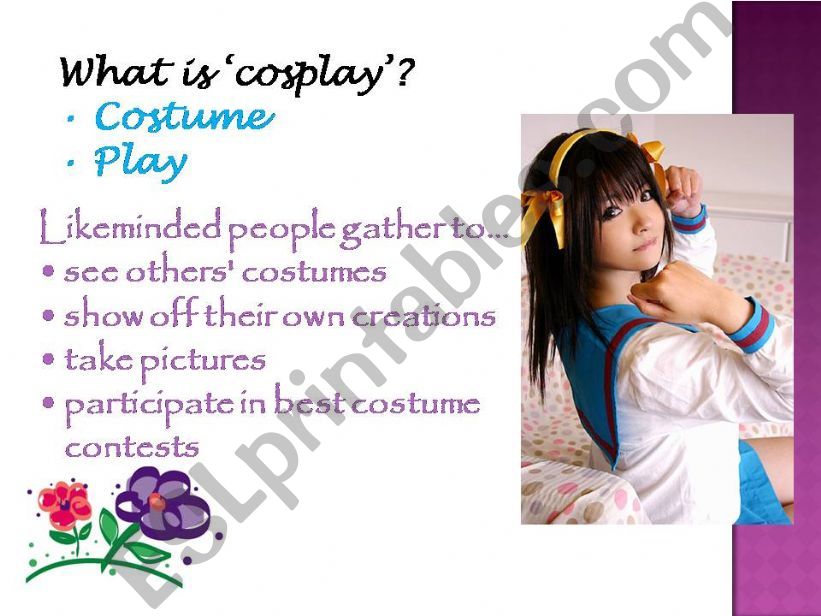 Cosplay: Costume and Play powerpoint