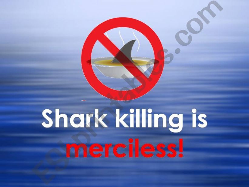 Shark killing is merciless!  People should think twice before trying shark fin soup.  