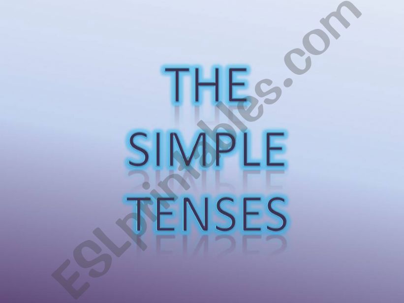 the simple tenses powerpoint