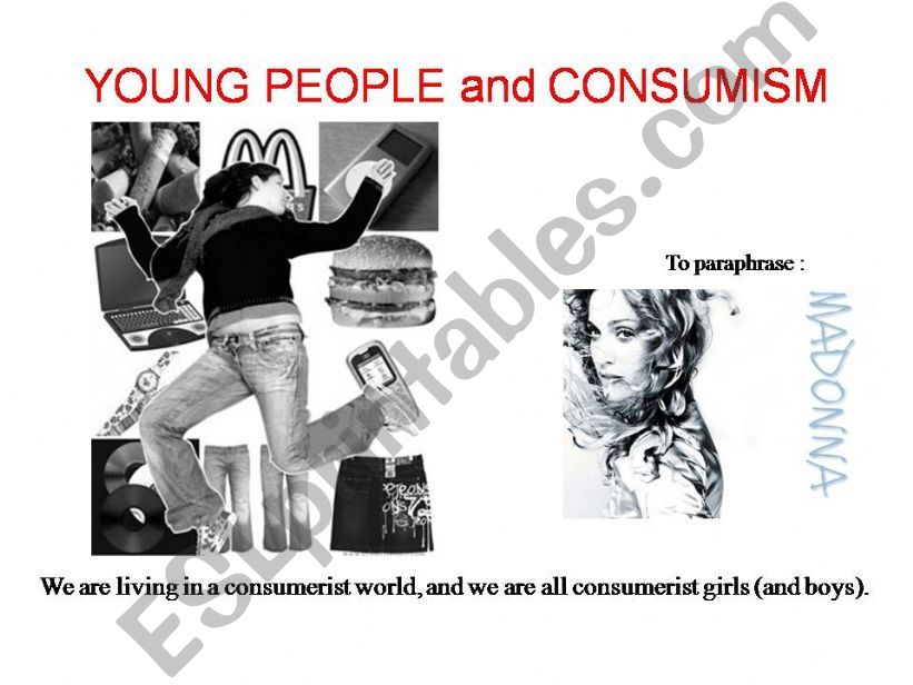 Young People and Consumism powerpoint