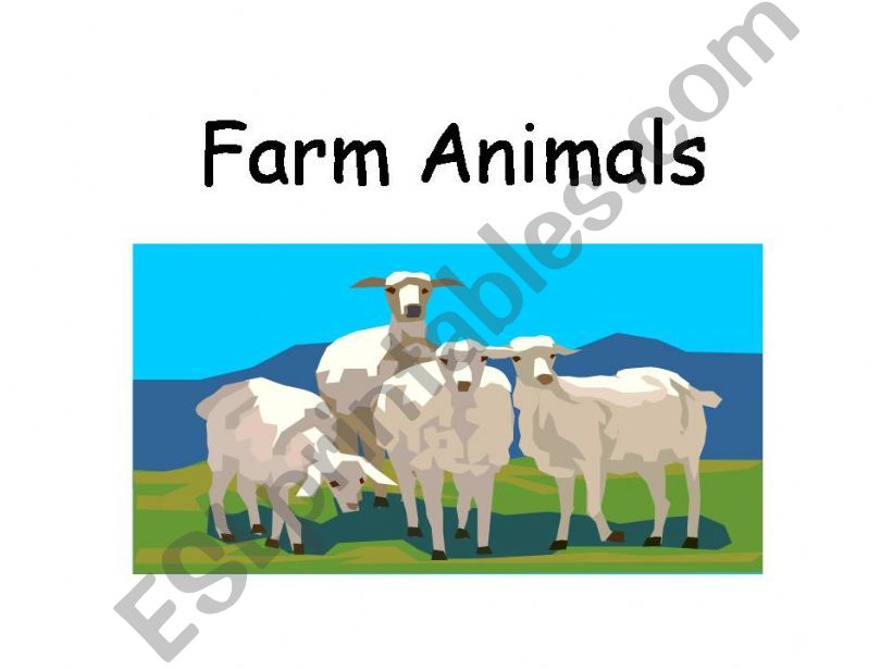 Farm Animals powerpoint