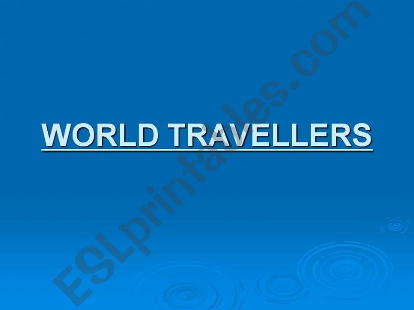 world travellers powerpoint