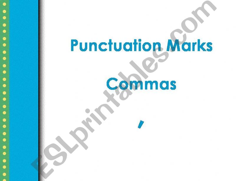 Commas powerpoint