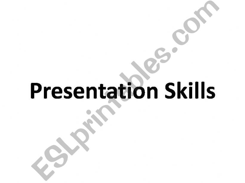 Presentation Skills powerpoint