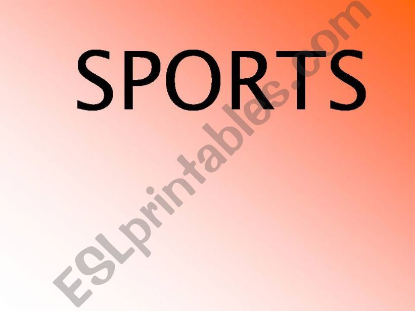 Sports powerpoint