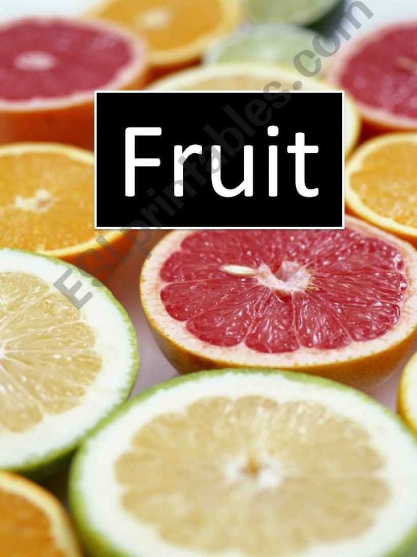 Fruit Vovab powerpoint