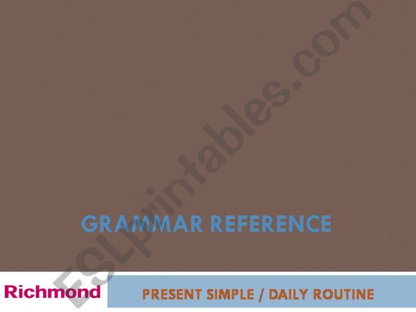 present simple powerpoint