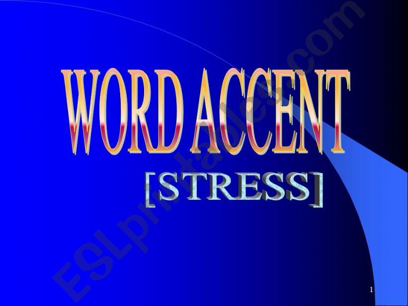 Word Accent powerpoint
