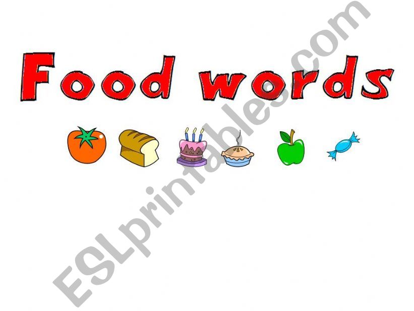 food words powerpoint