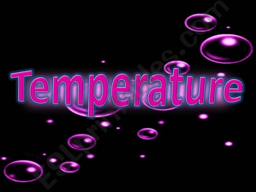 Temperature powerpoint