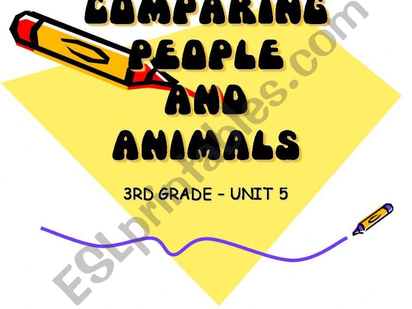 comparing people and animals powerpoint