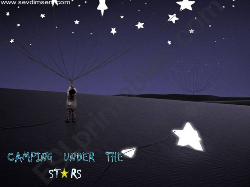 camping under the stars powerpoint